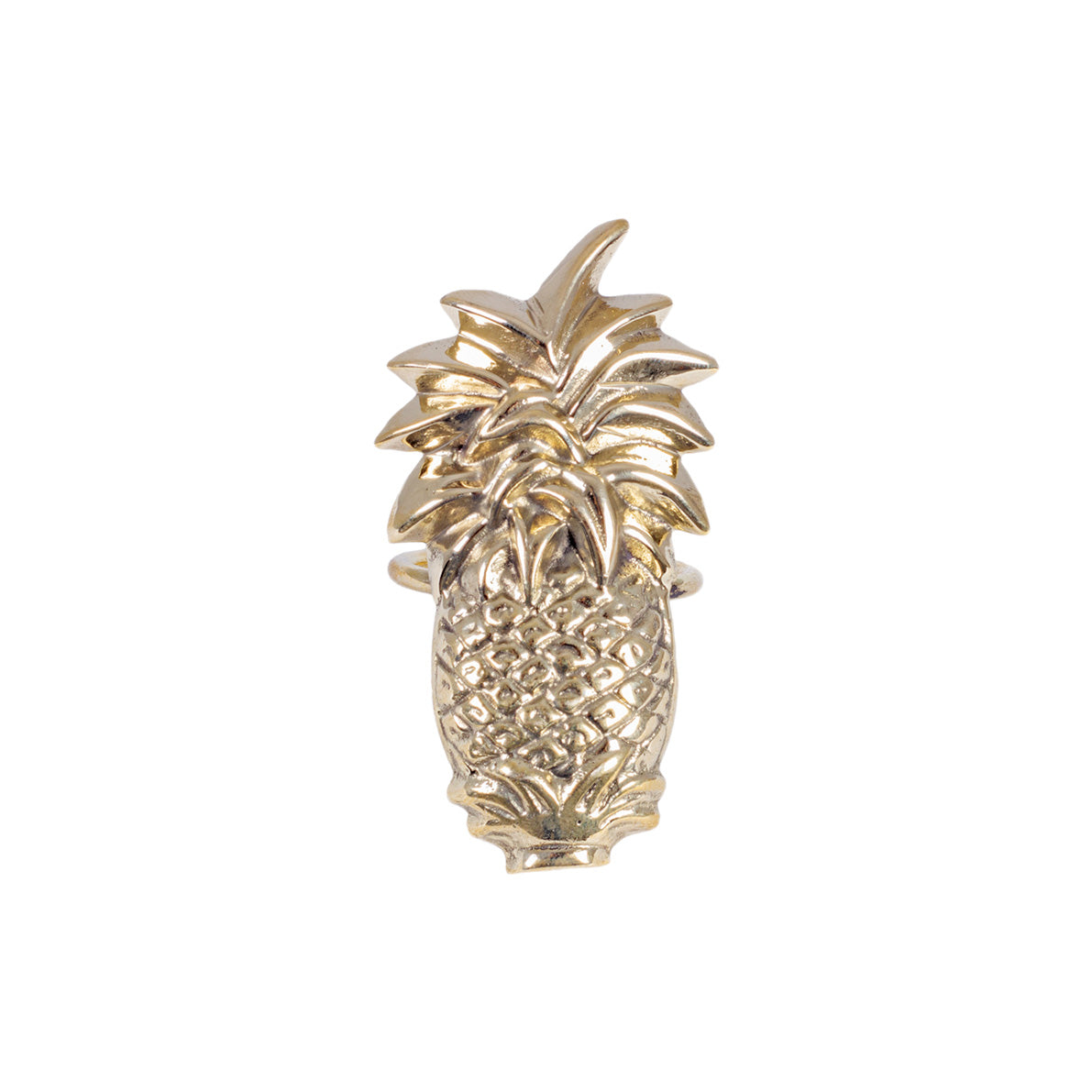 Brass Napkin Ring Pineapple
