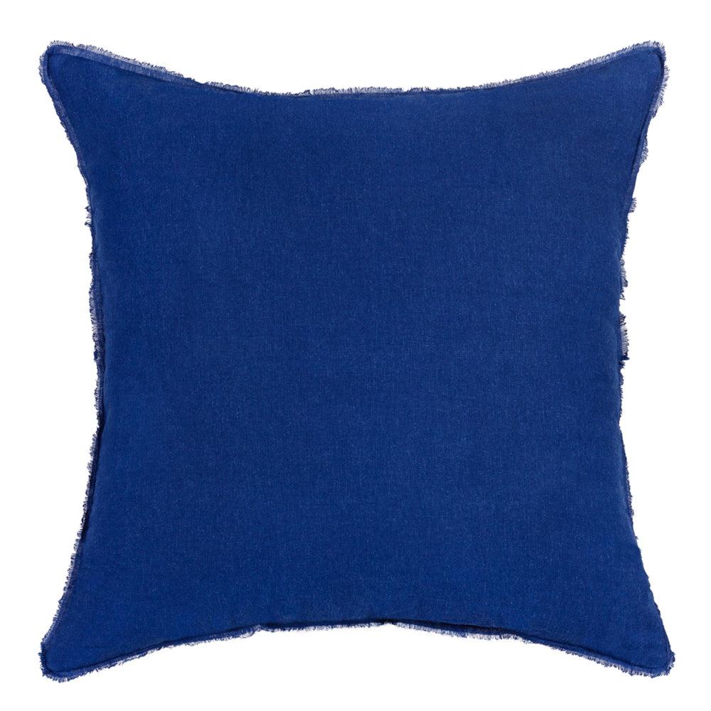 Cushion Blue Navy Freya Linen