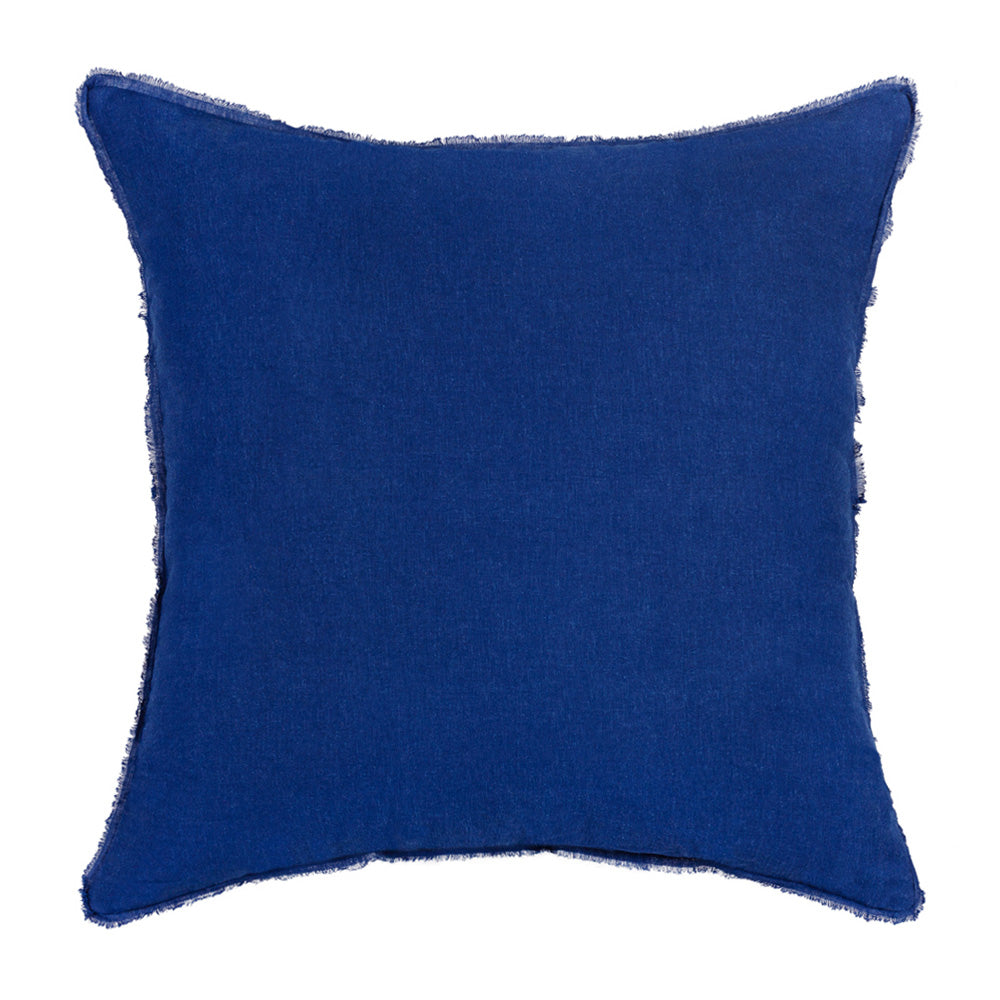 Cushion Blue Navy Freya Linen