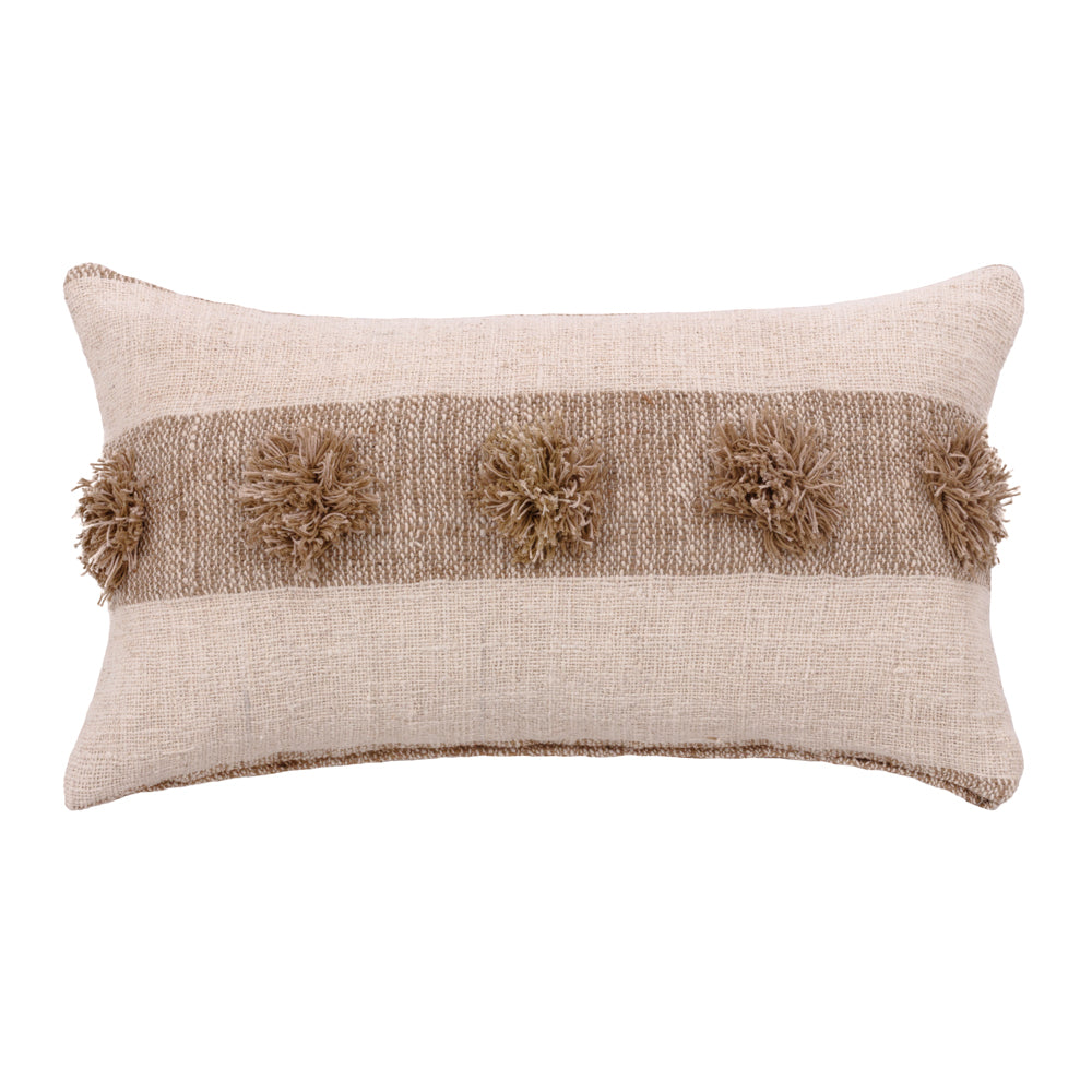 Cushion Natural Dot Tufted - 60 x 35 cm