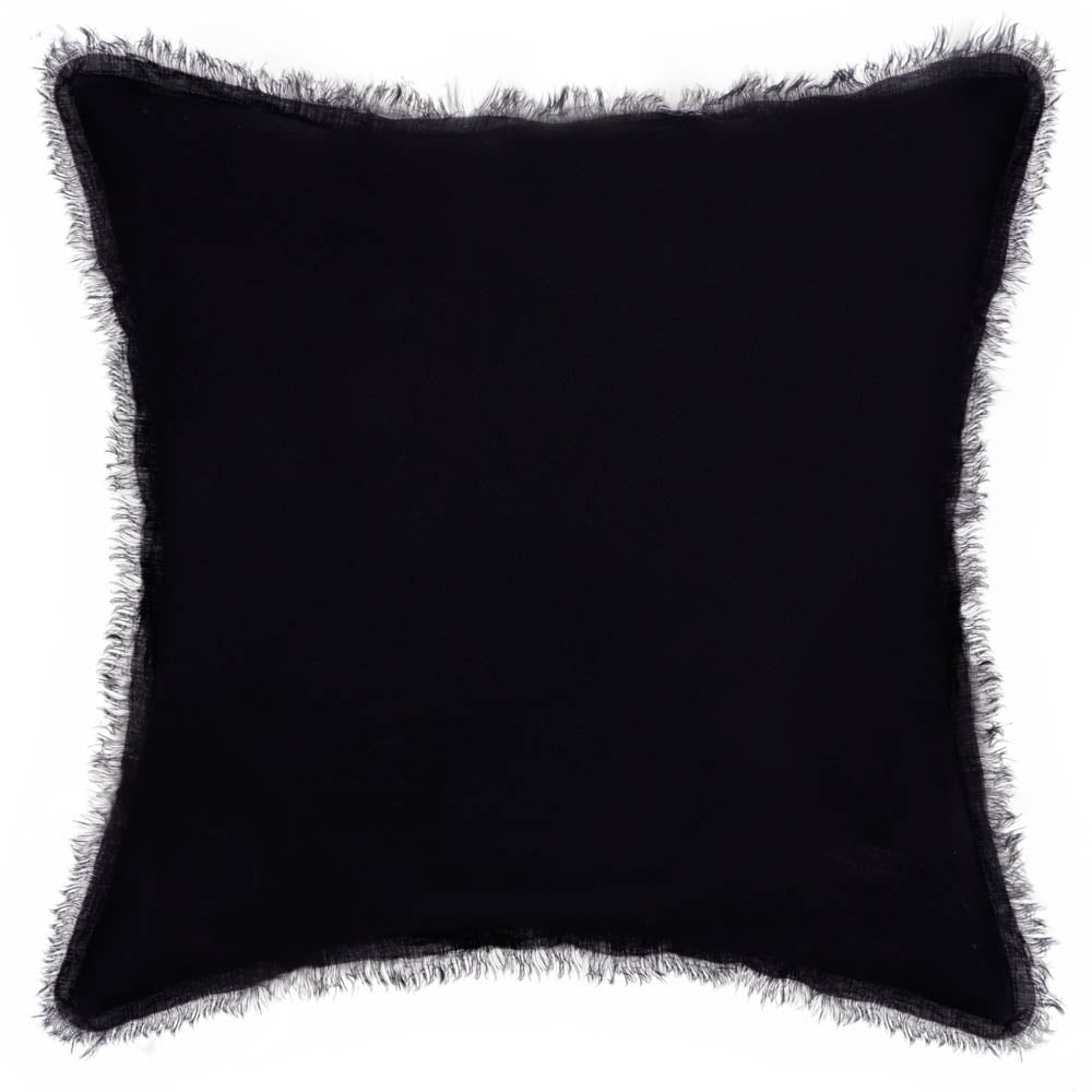 Cushion Black Freya Linen