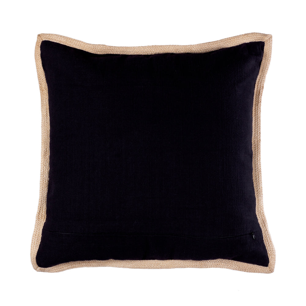 Cushion White On Black Kai Palm Trees - 45 x 45 cm