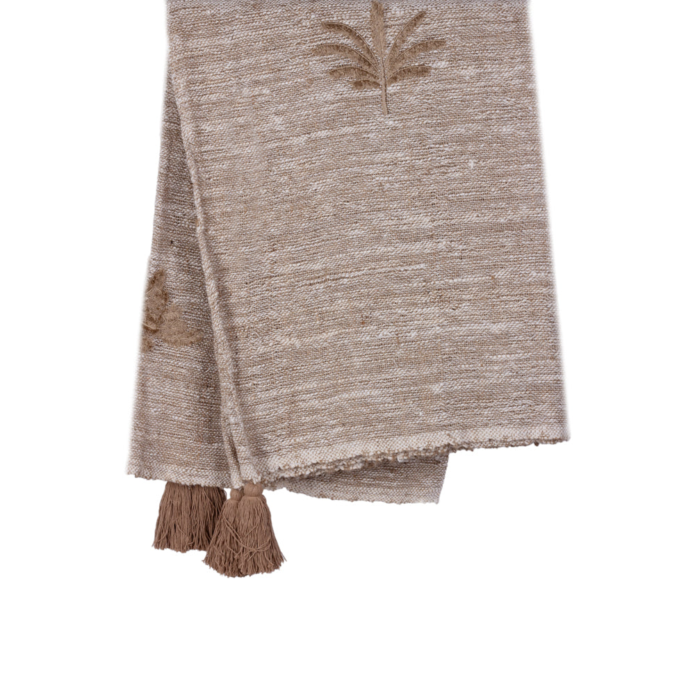 Throw Natural Brown Tropical