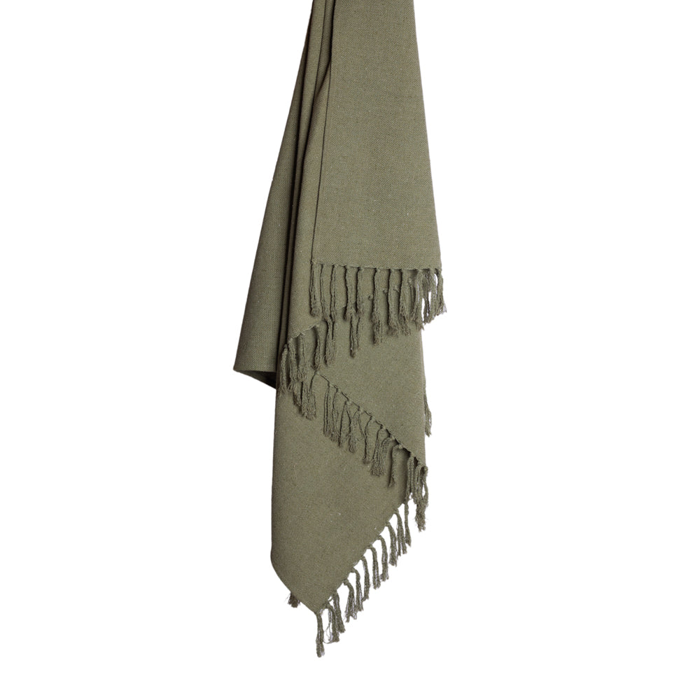 Throw Green Luxury Cotton