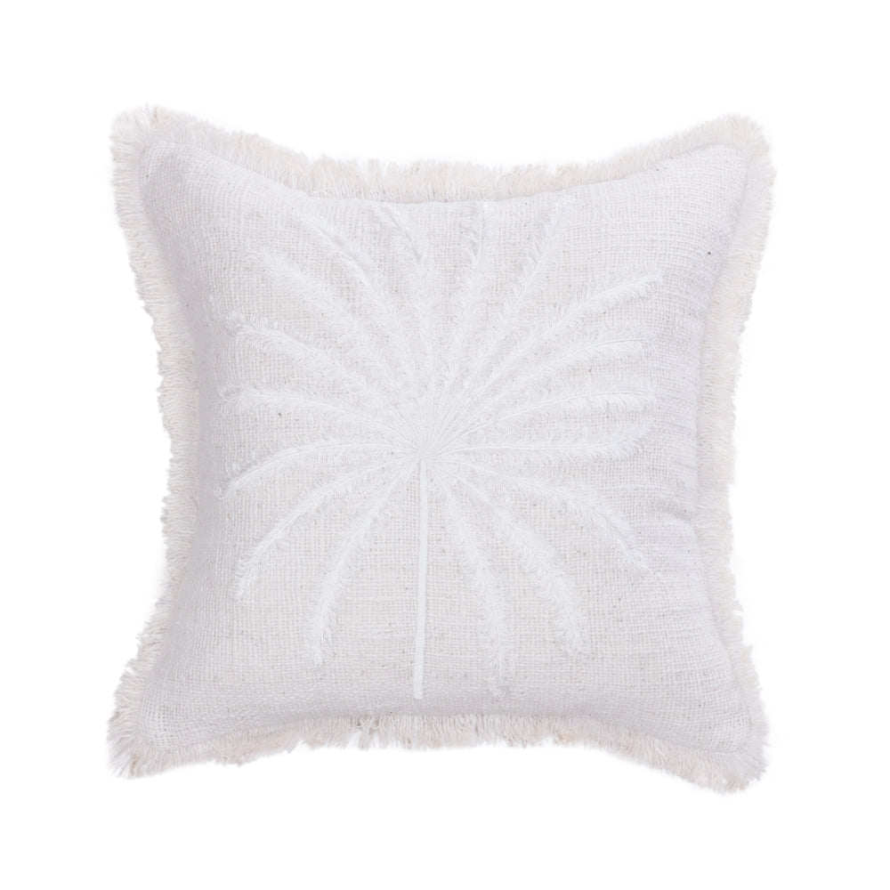 Cushion White Nora Coconut Palm Single - 45 x 45 cm
