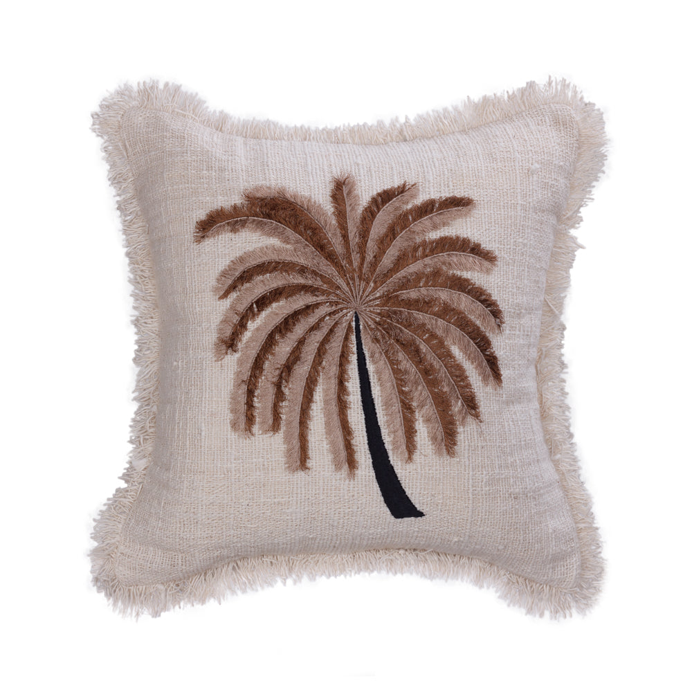 Cushion Brown Isla Palm Tree 45 x 45 cm