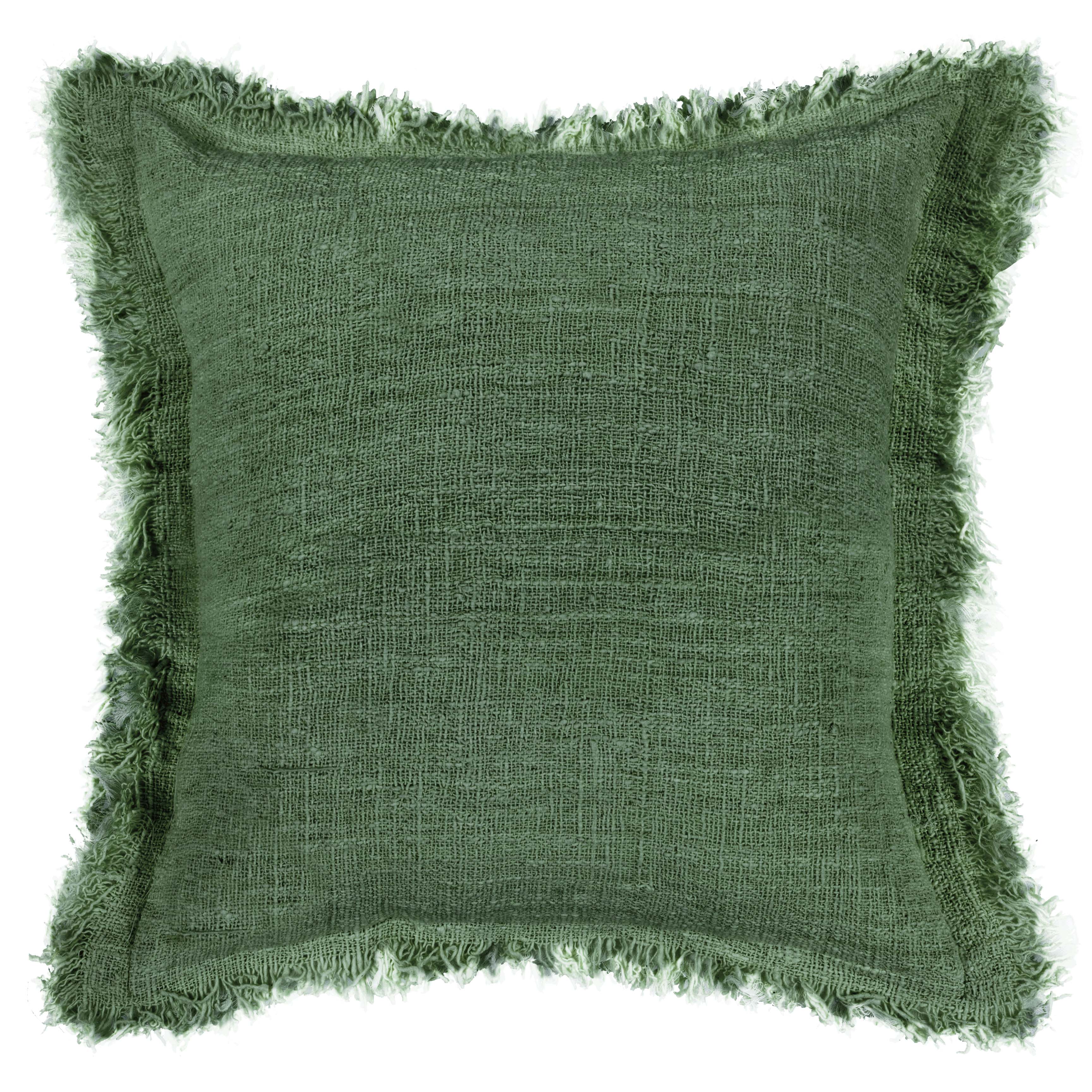 Cushion Green Olive Amara Plain