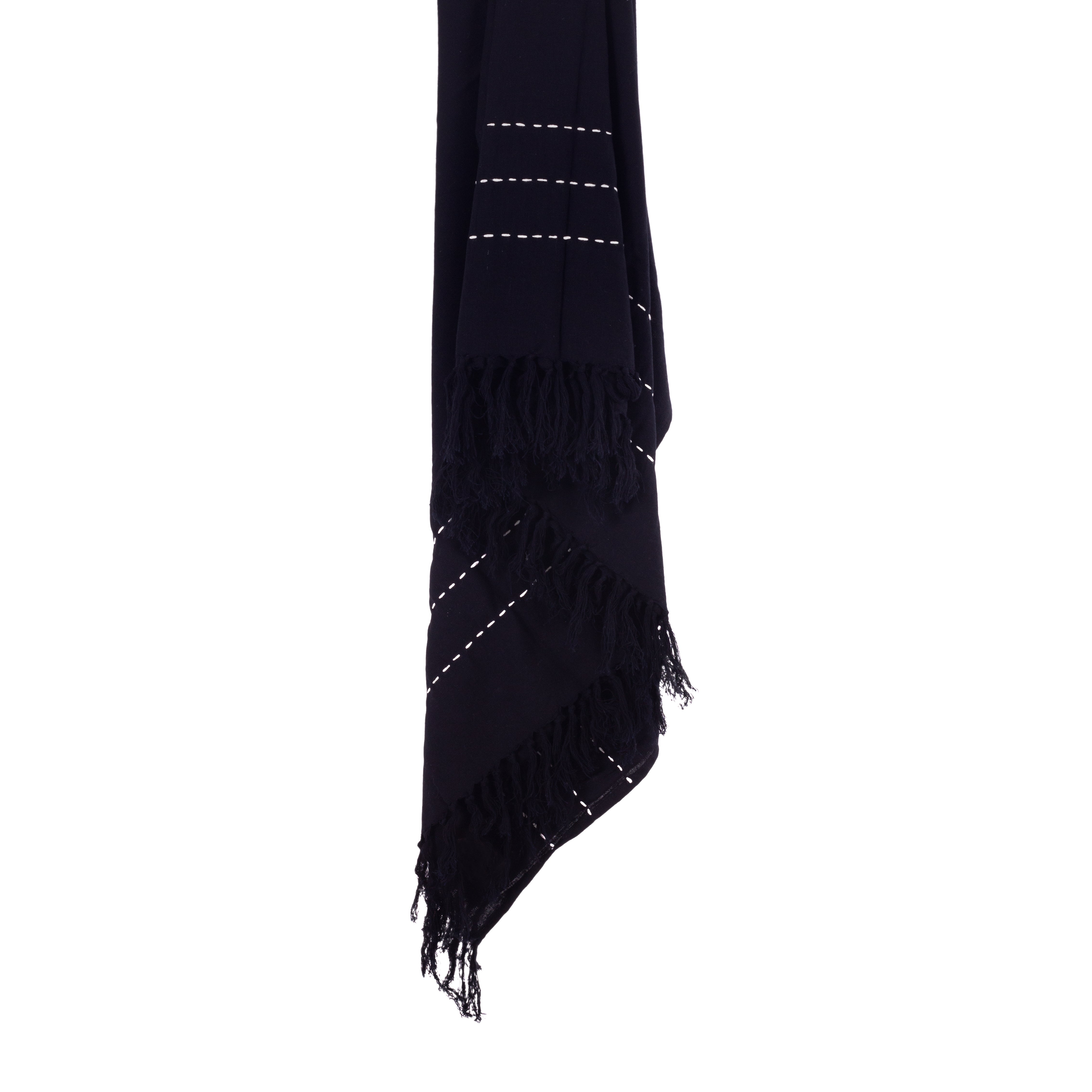 Throw Black Amirah Linen