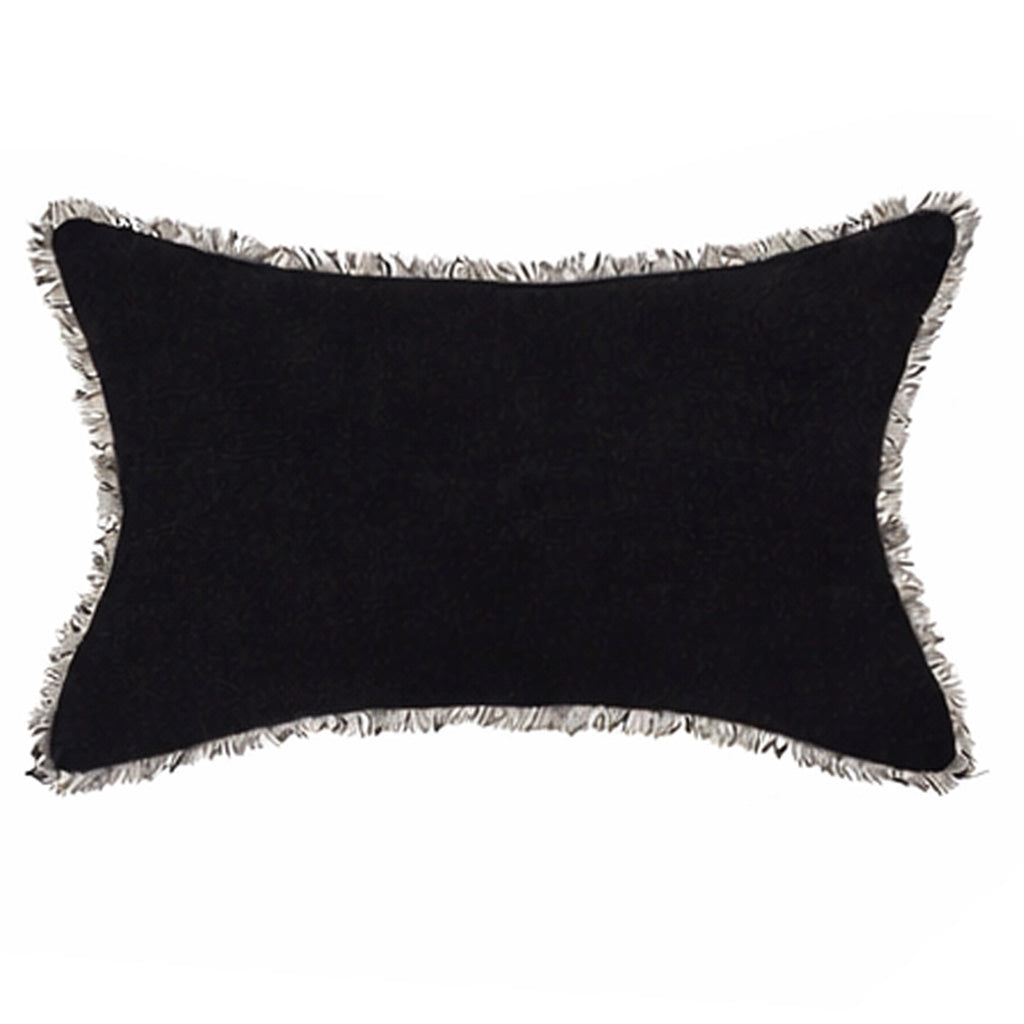 Cushion Black Freya Linen