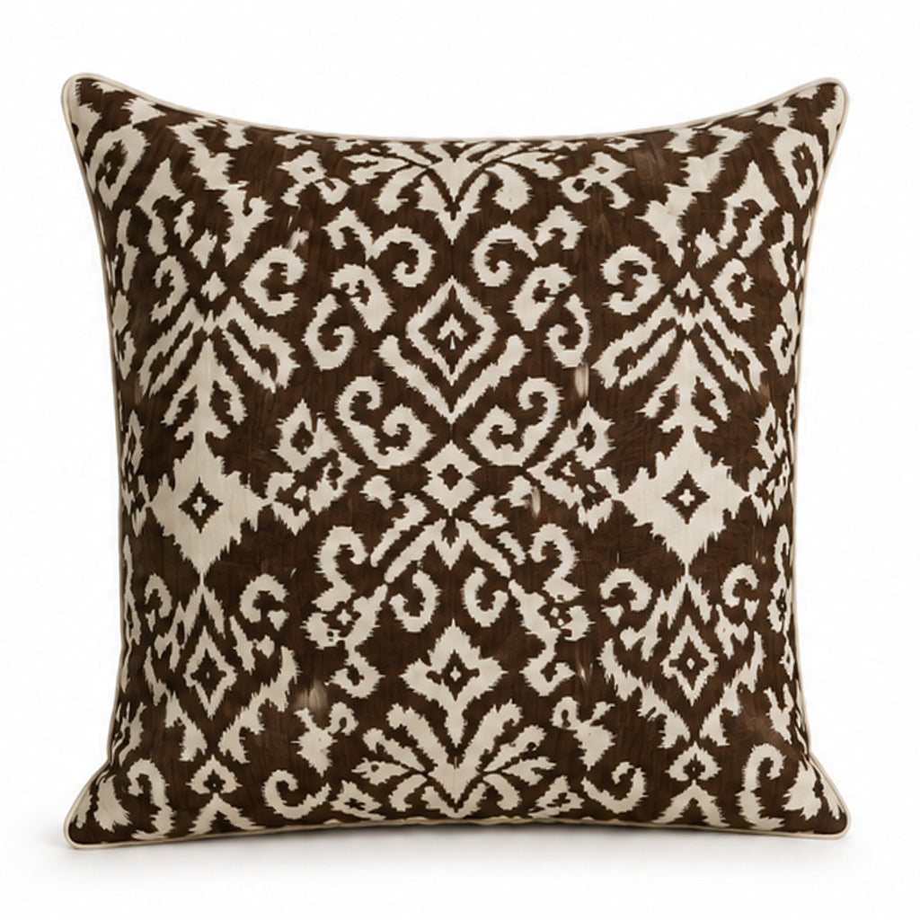 Cushion Cacao Tabora Ikat