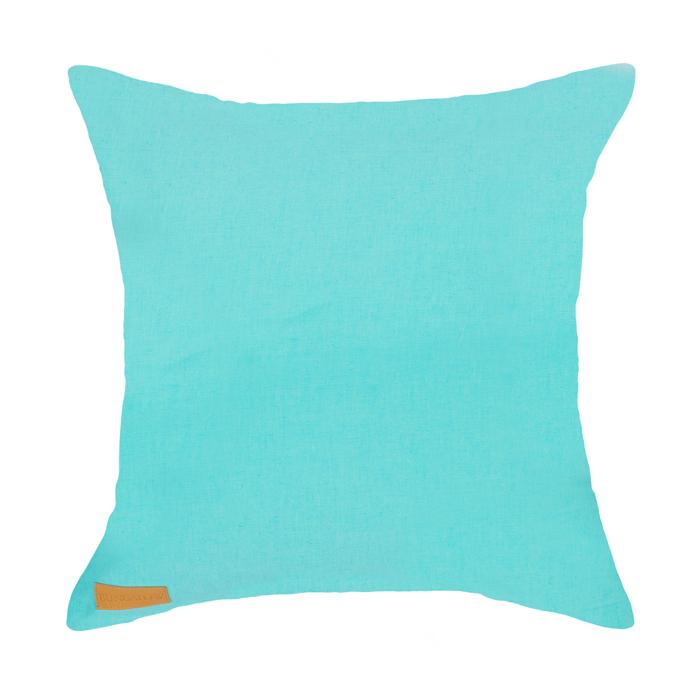 Cushion Aqua Half Moon Shibori - 55 x 55 cm