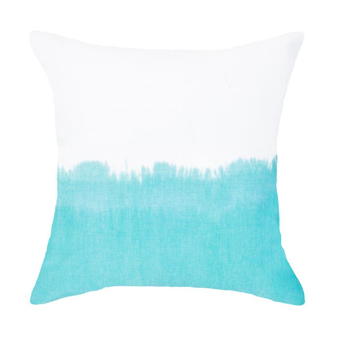 Aqua Half Moon Shibori - 55 x 55 cm