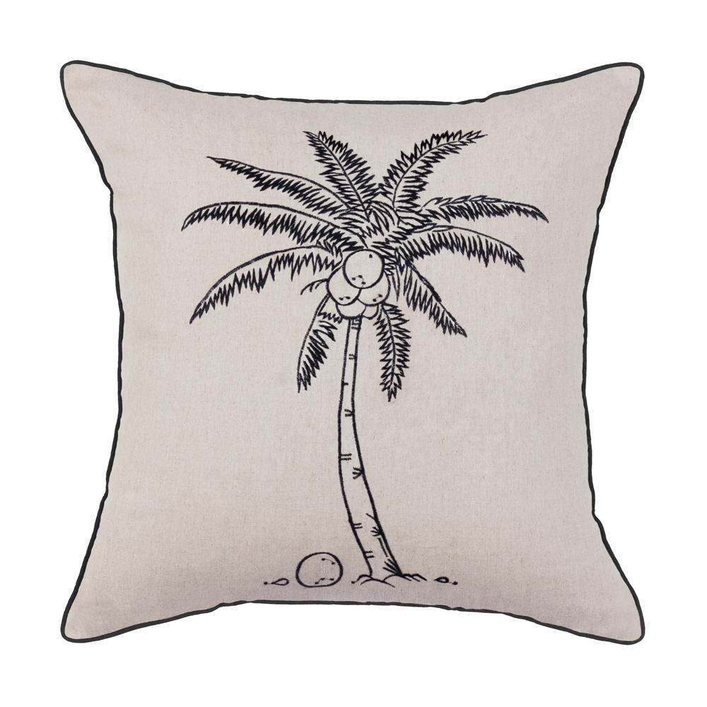 Cushion Black Coco Tree - 55 x 55 cm
