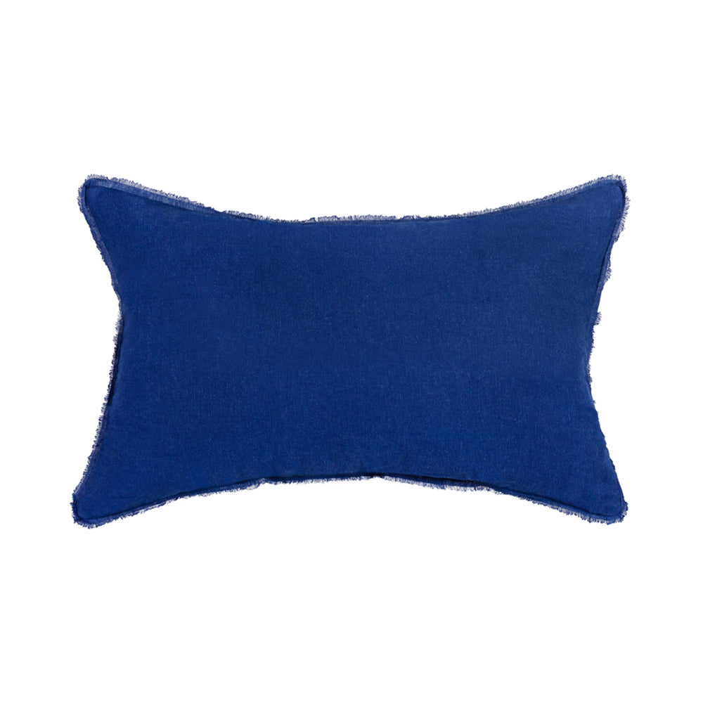 Cushion Blue Navy Freya Linen