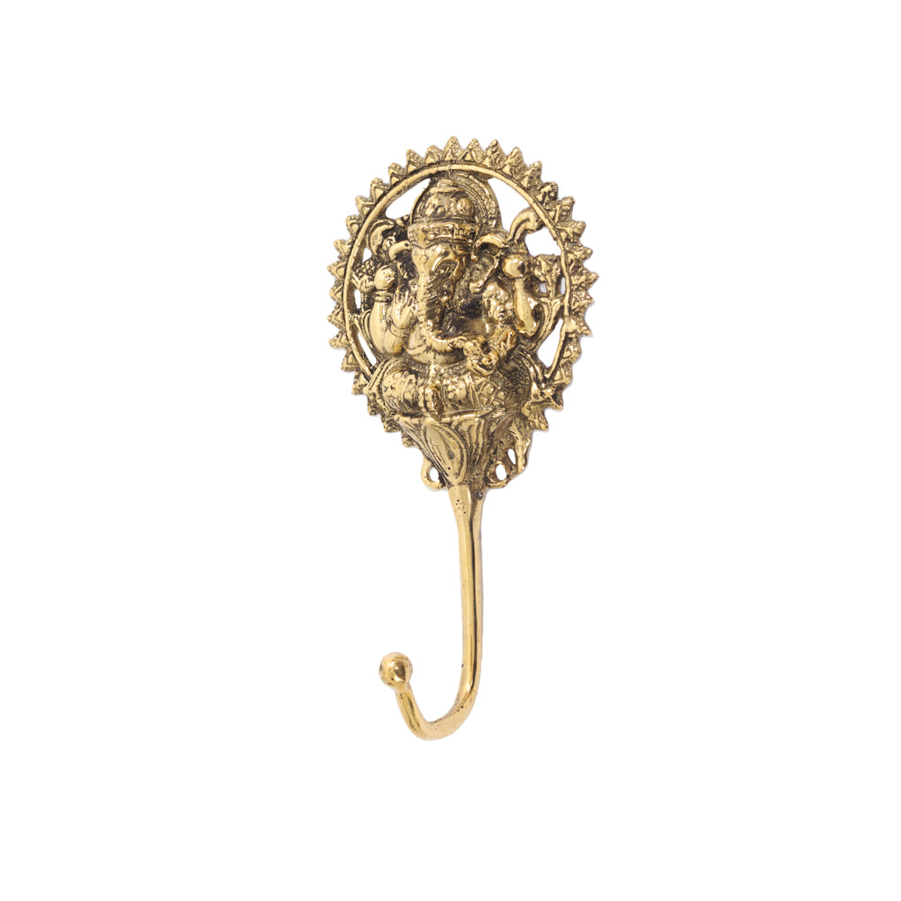 Brass Hook Ganesh