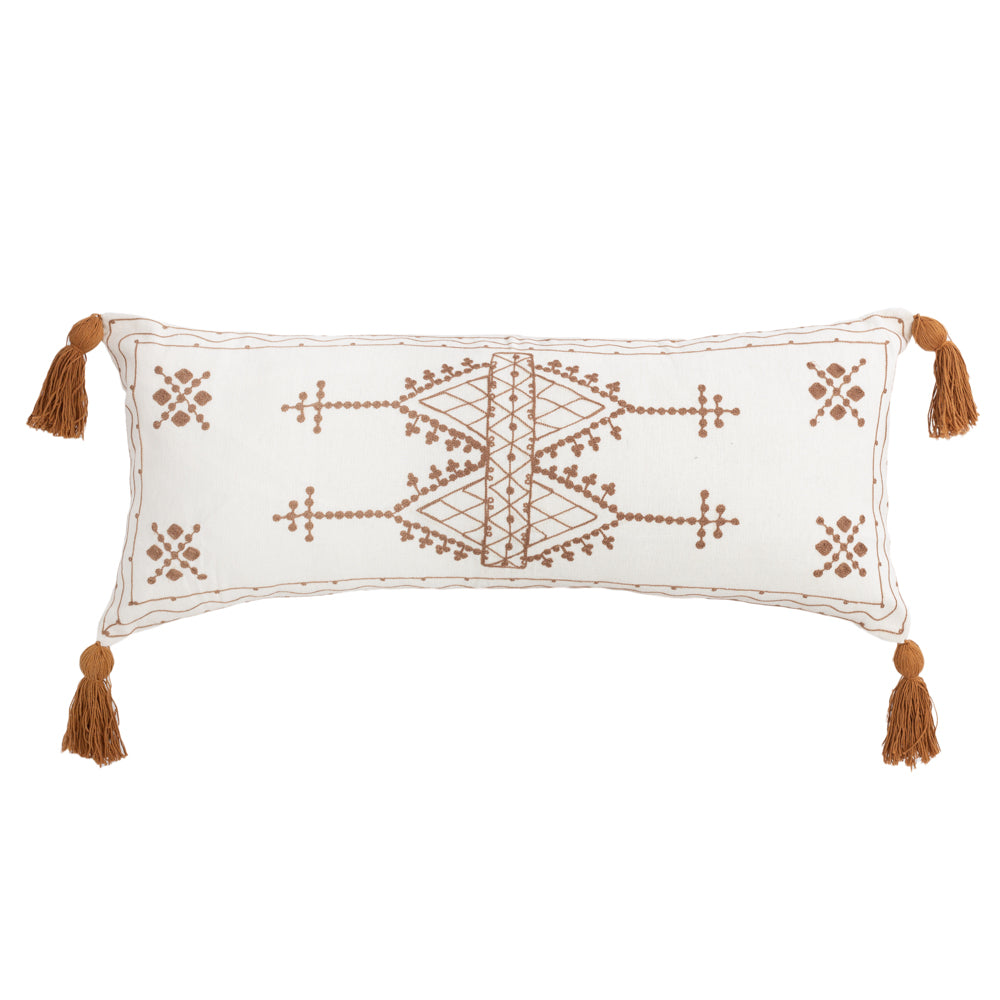 Cushion Brown Hazel with Tassel - 70 x 30 cm