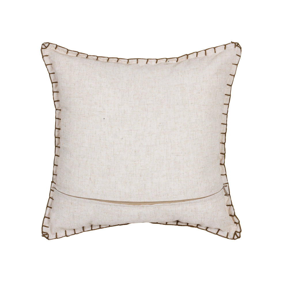 Cushion Green Olive Lillian Palm Tree Linen