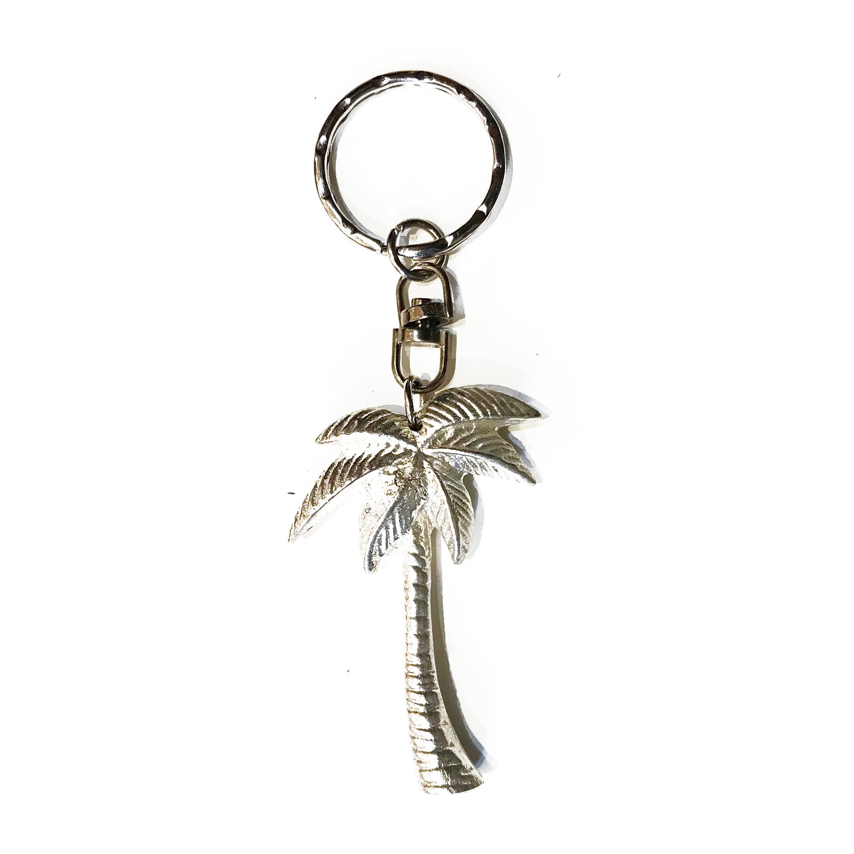 Brass Keyring Palm Tree