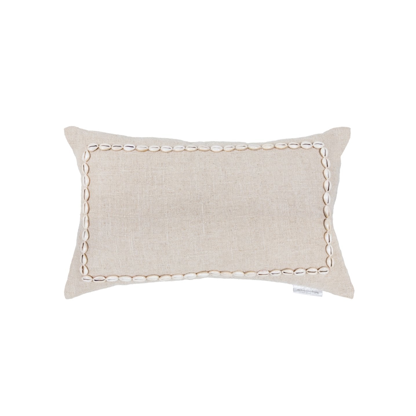 Cushion Natural Cowrie Shell Frame