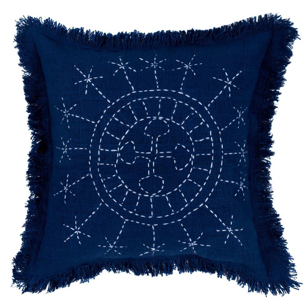 Cushion Blue Navy Amara Berber