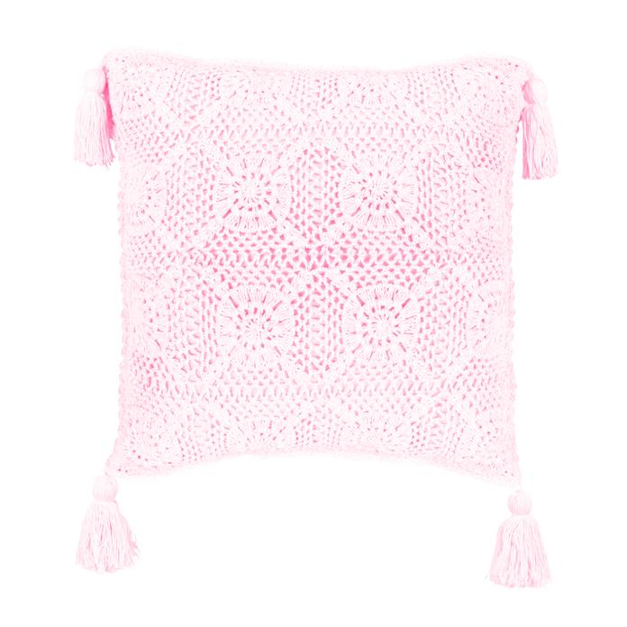 Pink Natural Crochet - 45 x 45 cm
