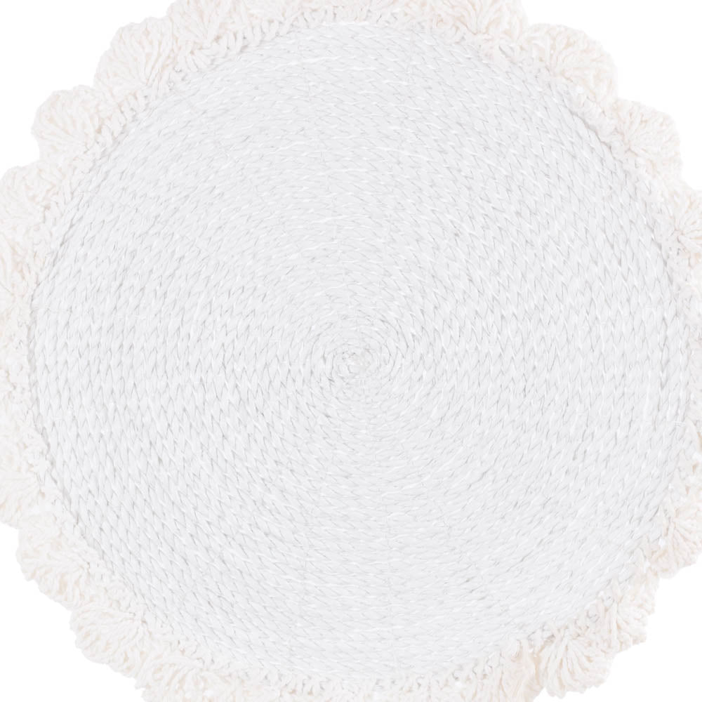 Placemat Ava Seagrass With Crochet Edge