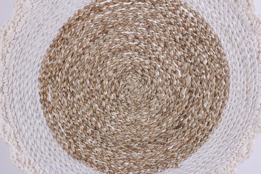 Placemat Ava Seagrass With Crochet Edge