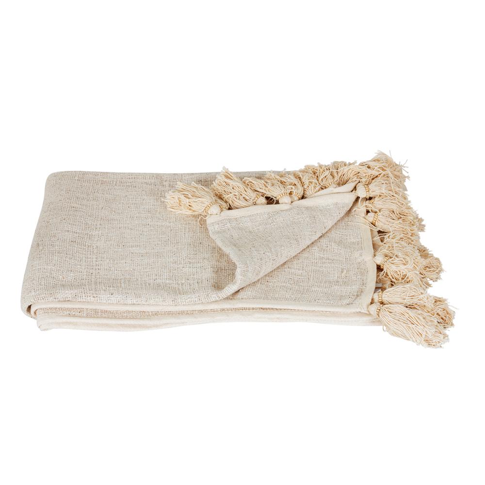 Throw Natural Freya Tassels