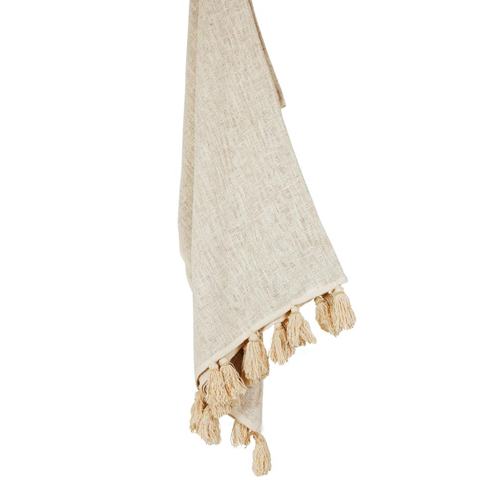 Throw Natural Freya Tassels