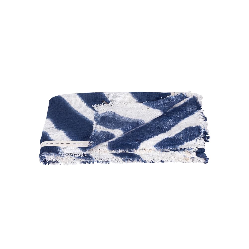 Throw Tara Shibori Blue Navy