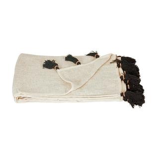 Throw Black Freya Tassels