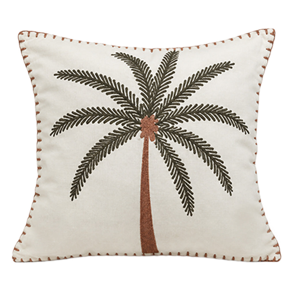 Cushion White Rote Palm Tree