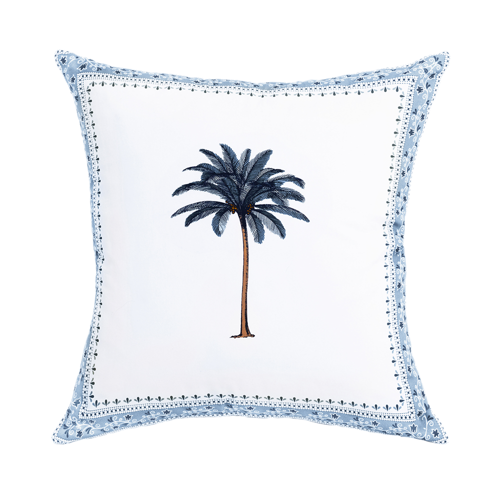 Cushion Blue Imperial Palm Tree