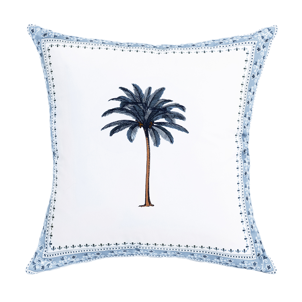 Cushion Blue Imperial Palm Tree