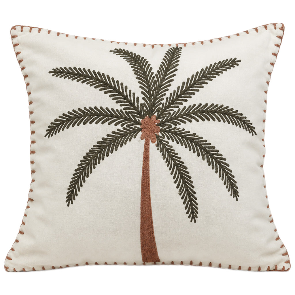 Cushion White Rote Palm Tree