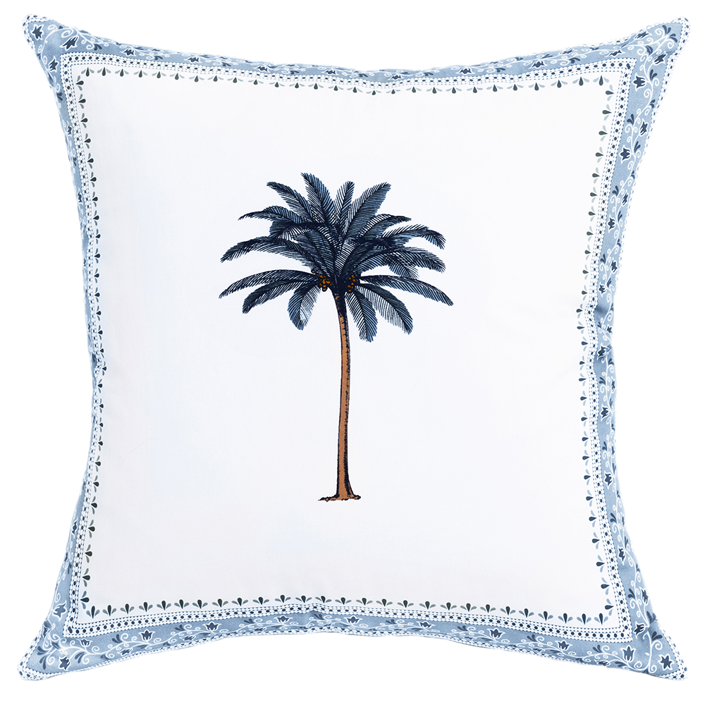 Cushion Blue Imperial Palm Tree