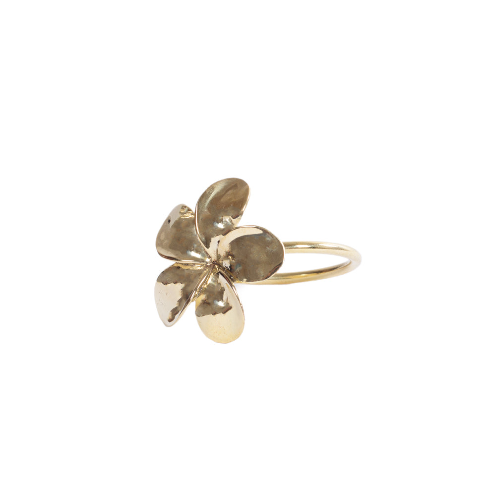 Brass Napkin Ring Frangipani