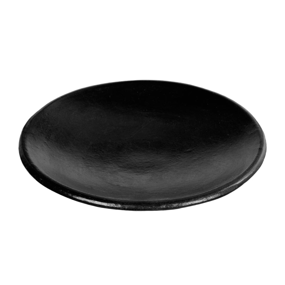 Dinner Plate Black Clay Tagine