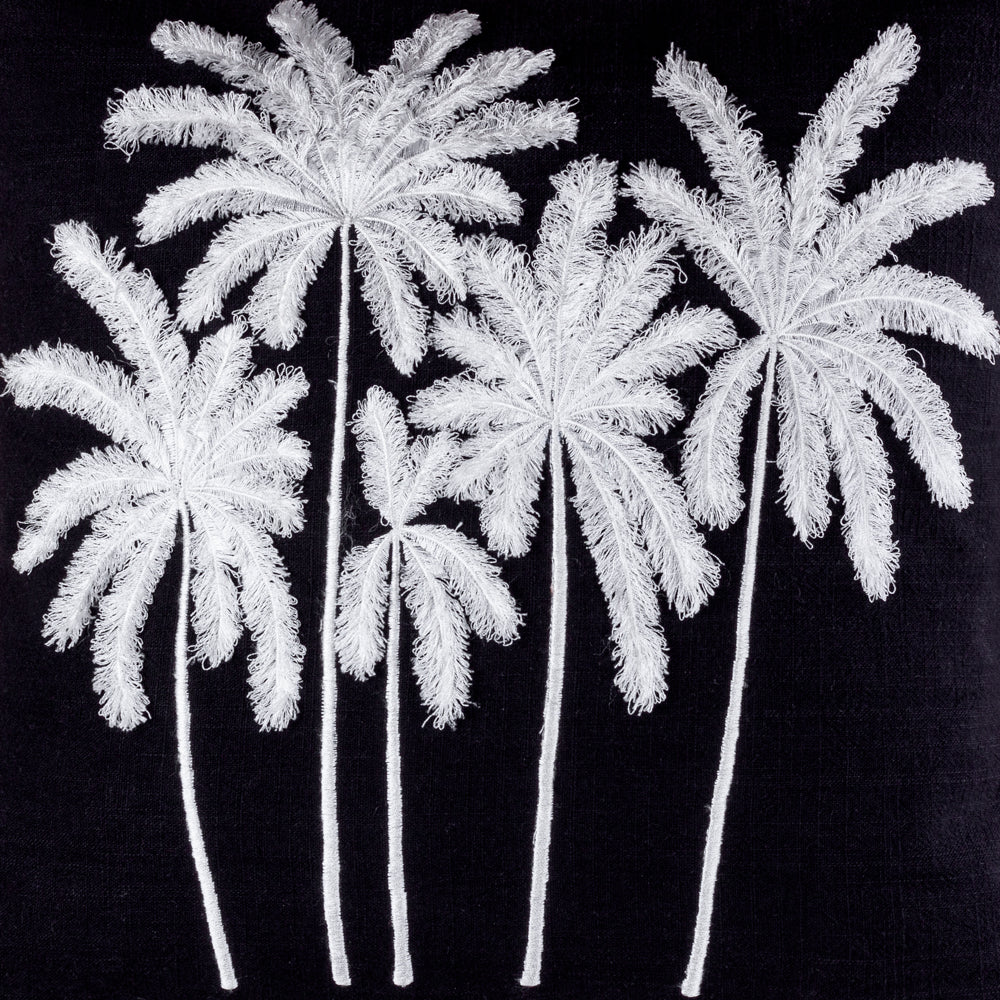 Kai White On Black Palm Trees