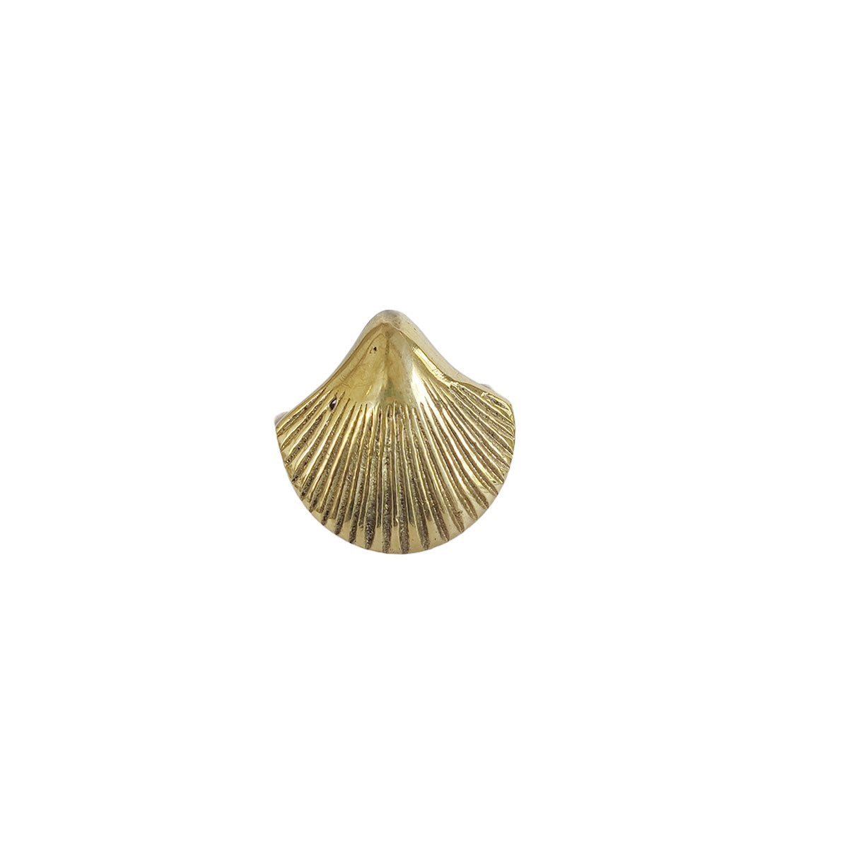 Brass Napkin Ring Clamshell