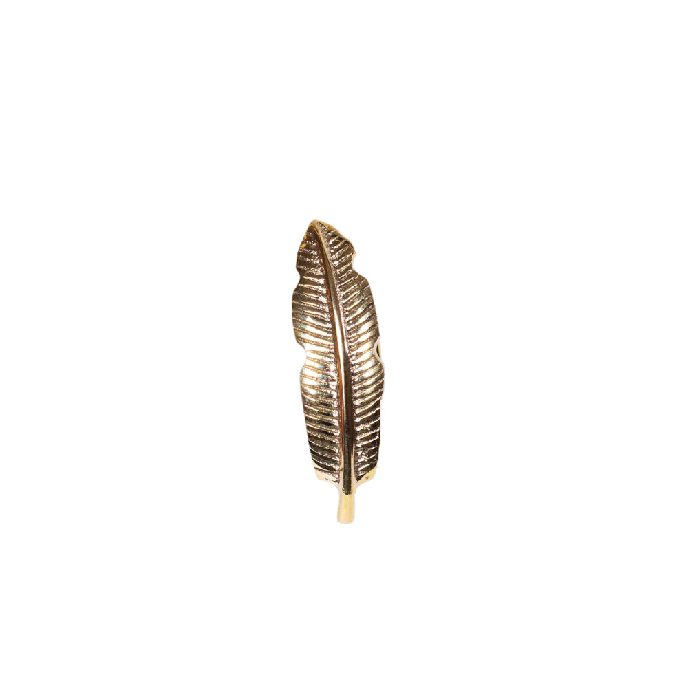 Brass Napkin Ring Banana Leaf