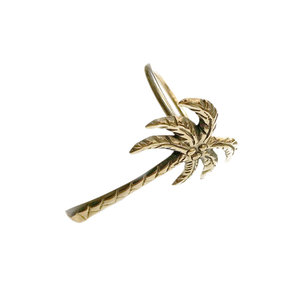 Brass Napkin Ring Palm Tree