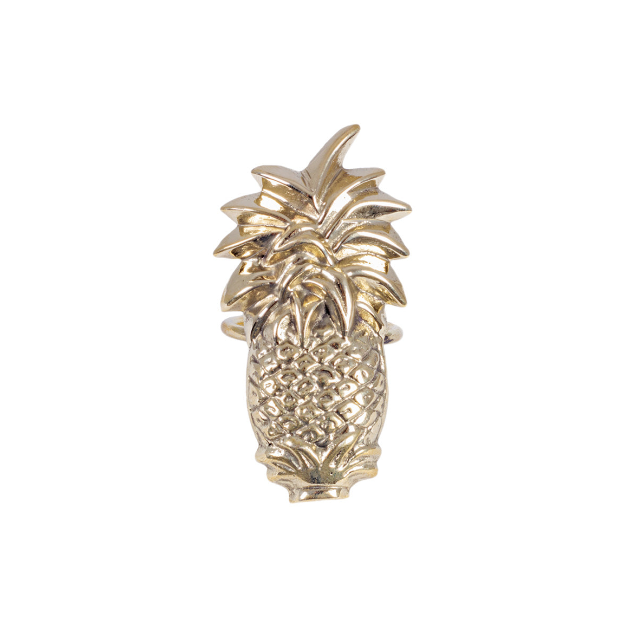Brass Napkin Ring Pineapple
