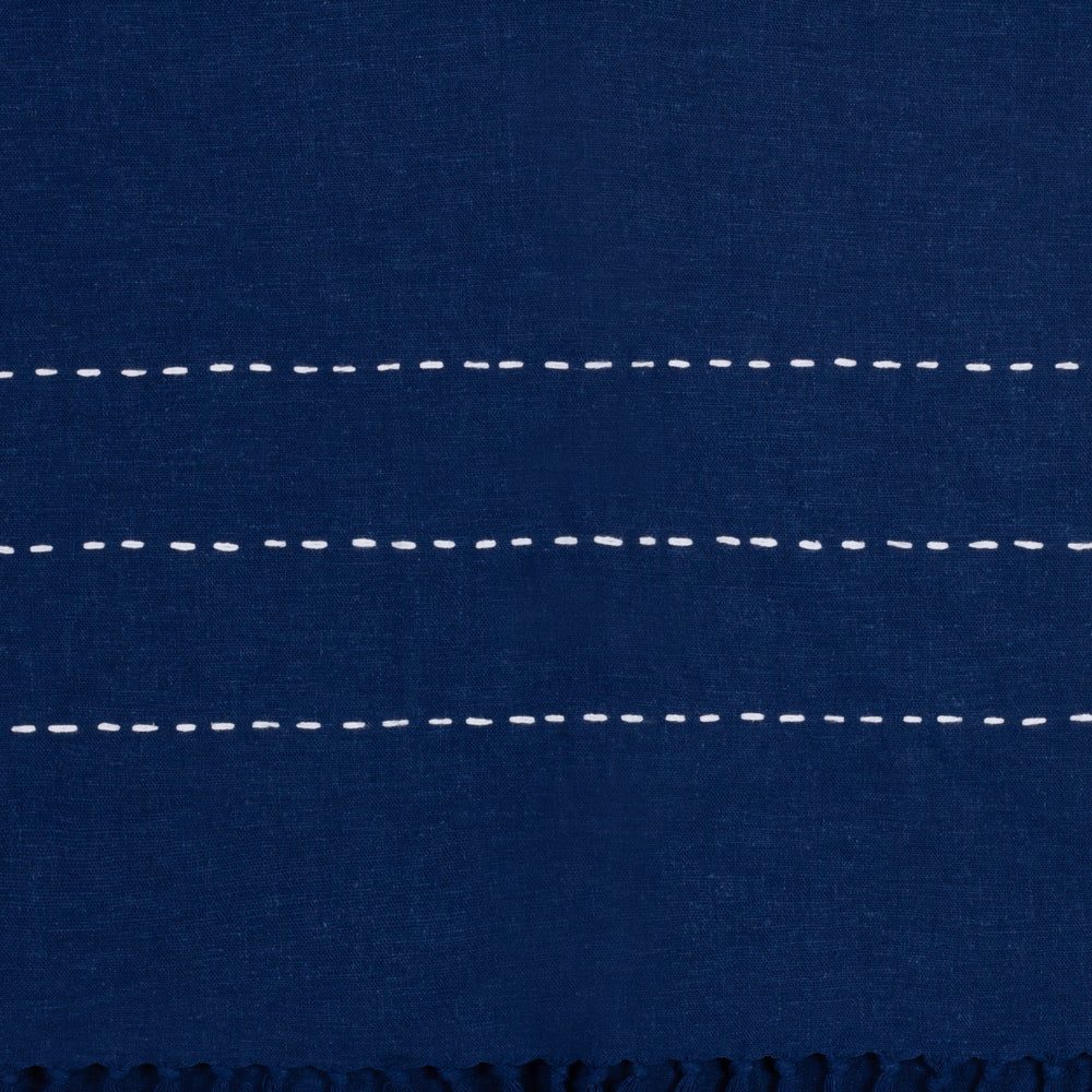 Throw Blue Indigo Amirah Linen