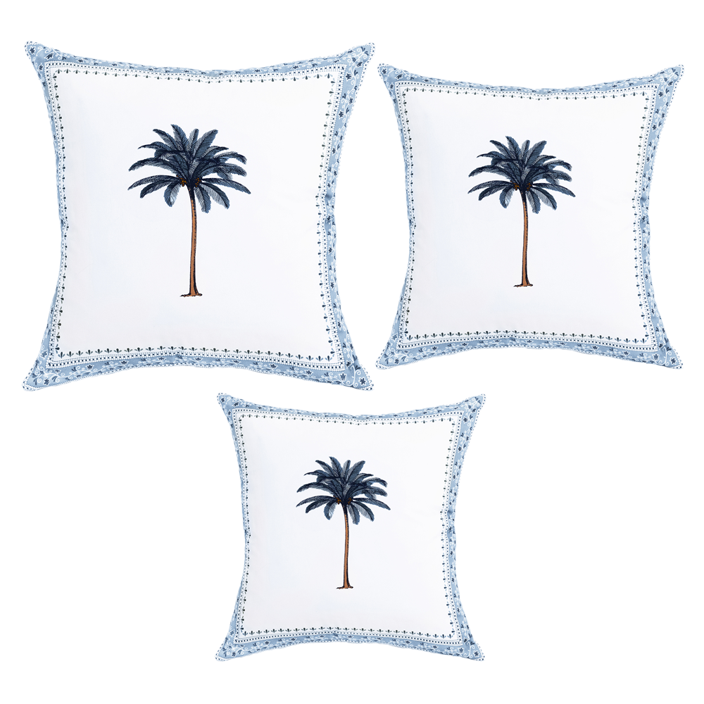 Cushion Blue Imperial Palm Tree