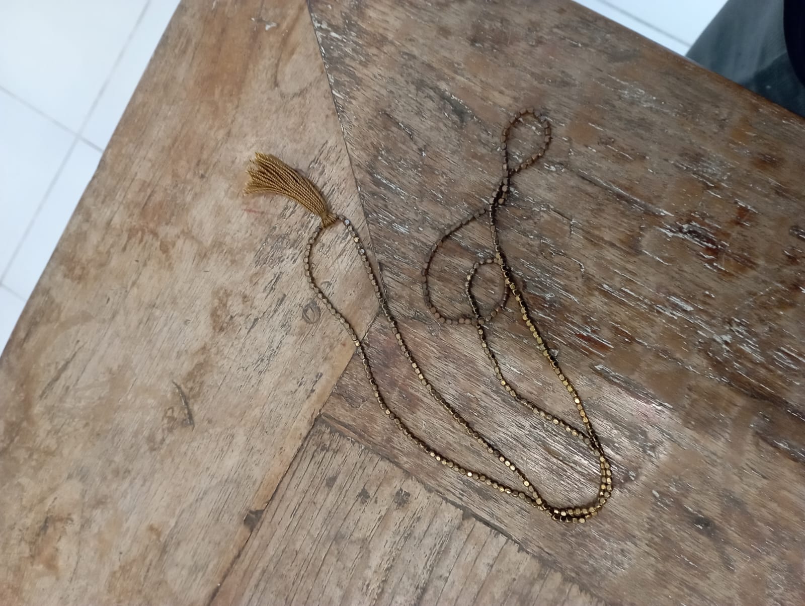 Necklace Brass Beaded Mala