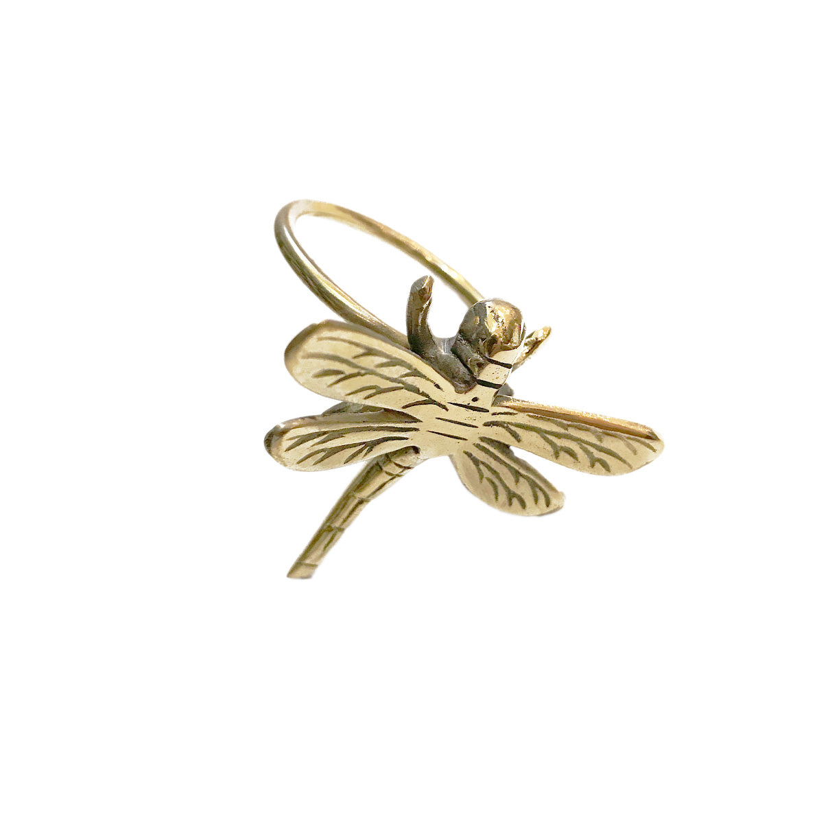 Brass Napkin Ring Dragonfly