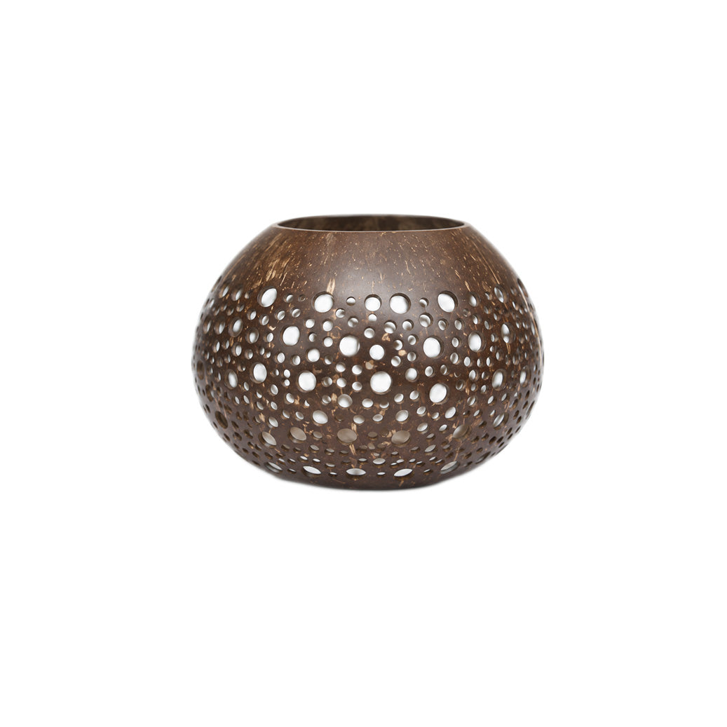Candle Holder Coconut Cacao