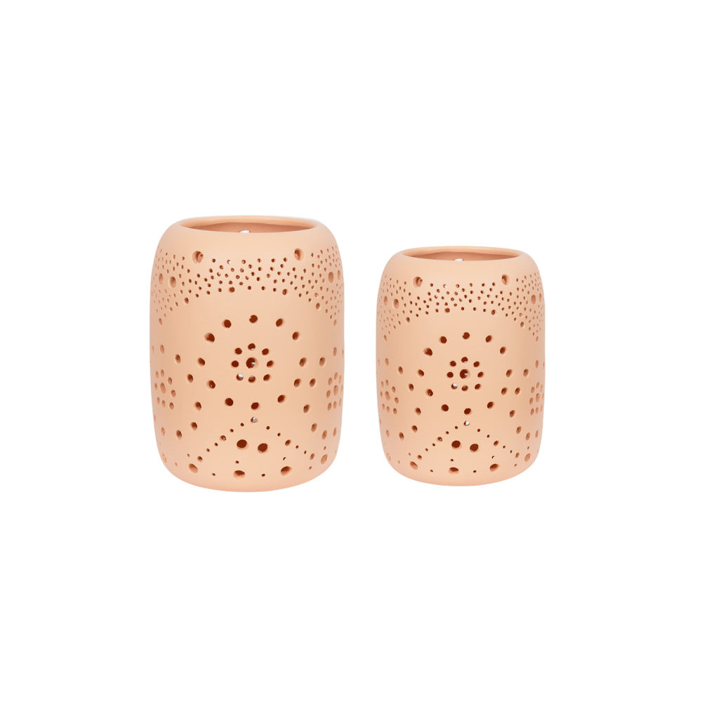 Candle Holder Clay Beige