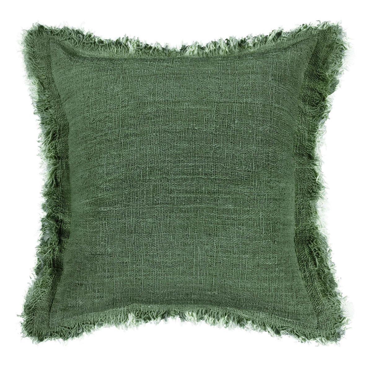 Cushion Green Olive Amara Plain